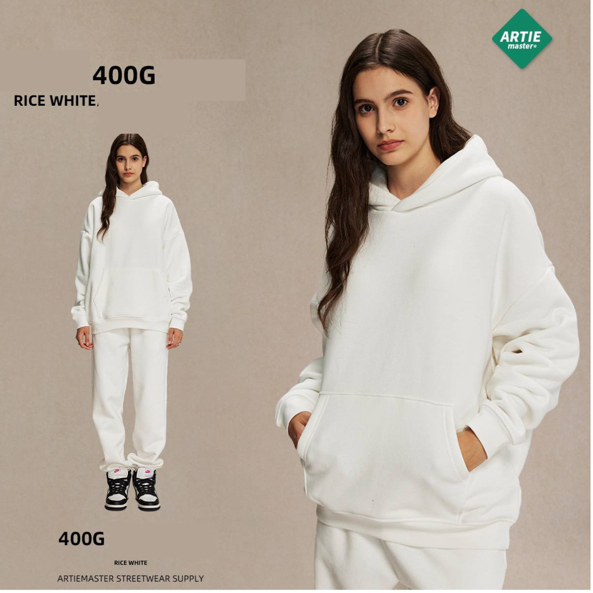 2025 autumn and winter new polar fleece 400g trendy hooded sweatshirt men's oversize non-shedding thickened men's hoodie (limited)