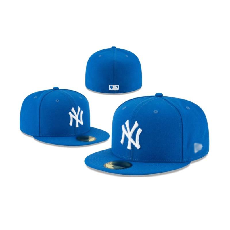 Foreign trade MLB classic baseball flat brim cap (NY) American sports league closed cap fashion size flat brim cap cross-border A