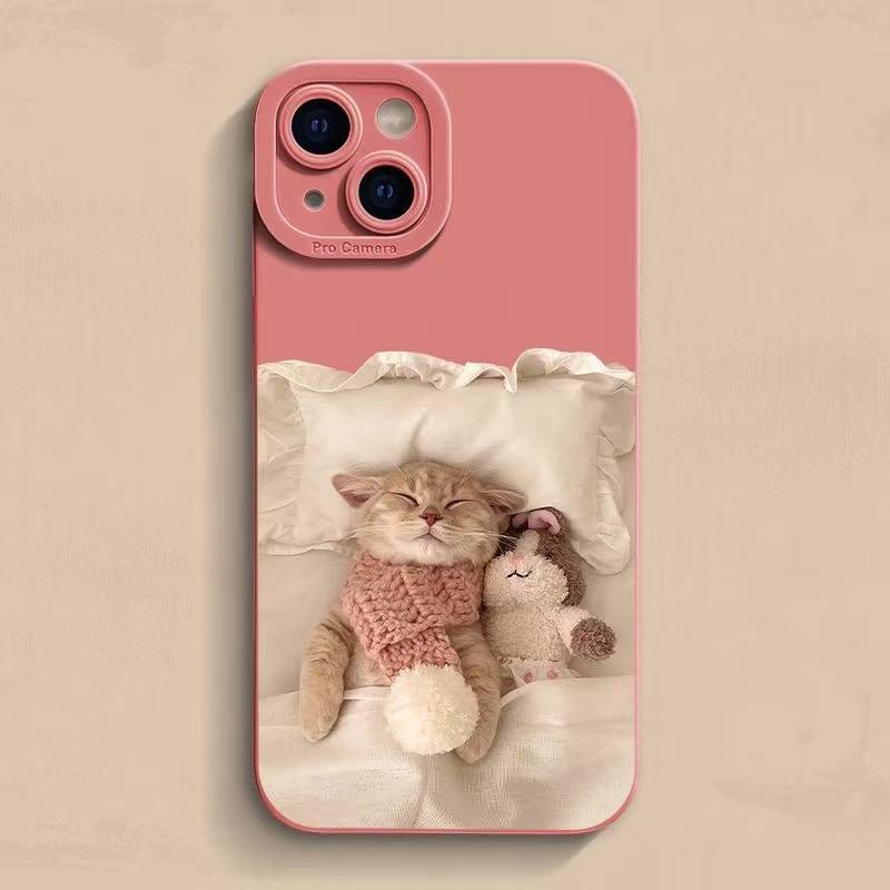 Quilt cat suitable for Apple mobile phone