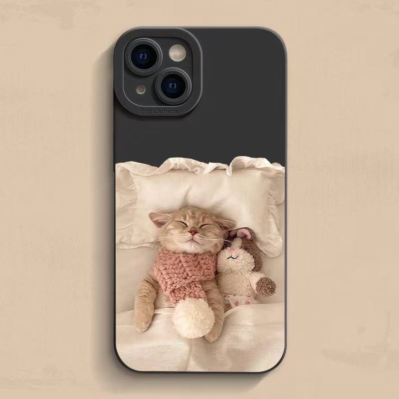 Quilt cat suitable for Apple mobile phone