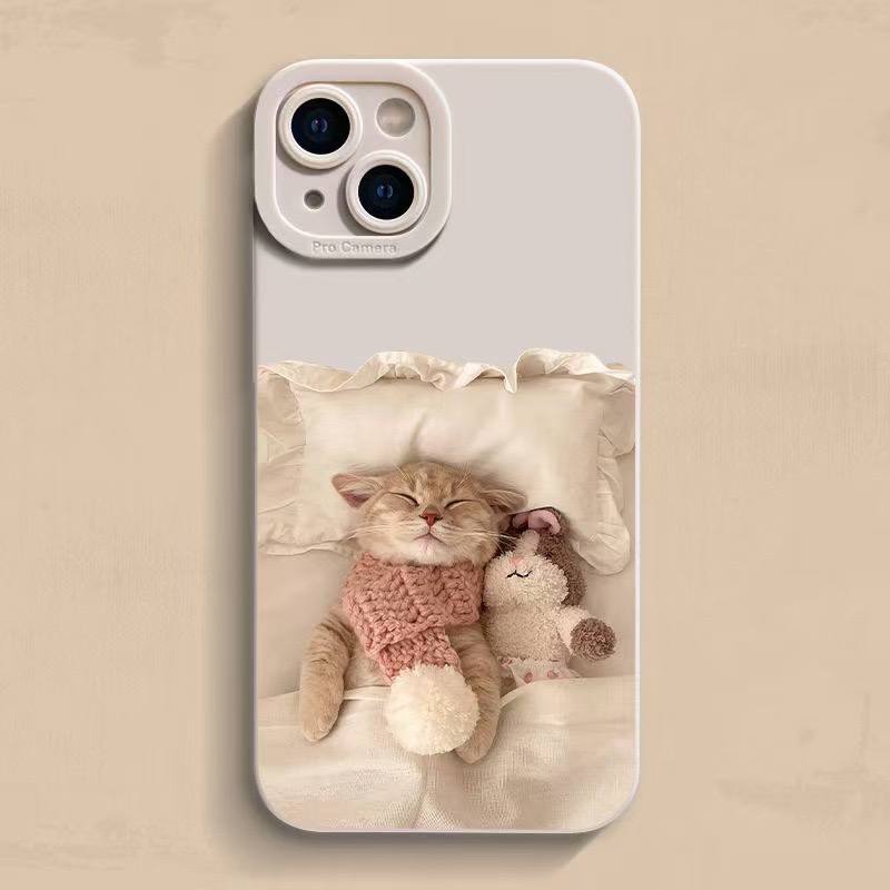 Quilt cat suitable for Apple mobile phone