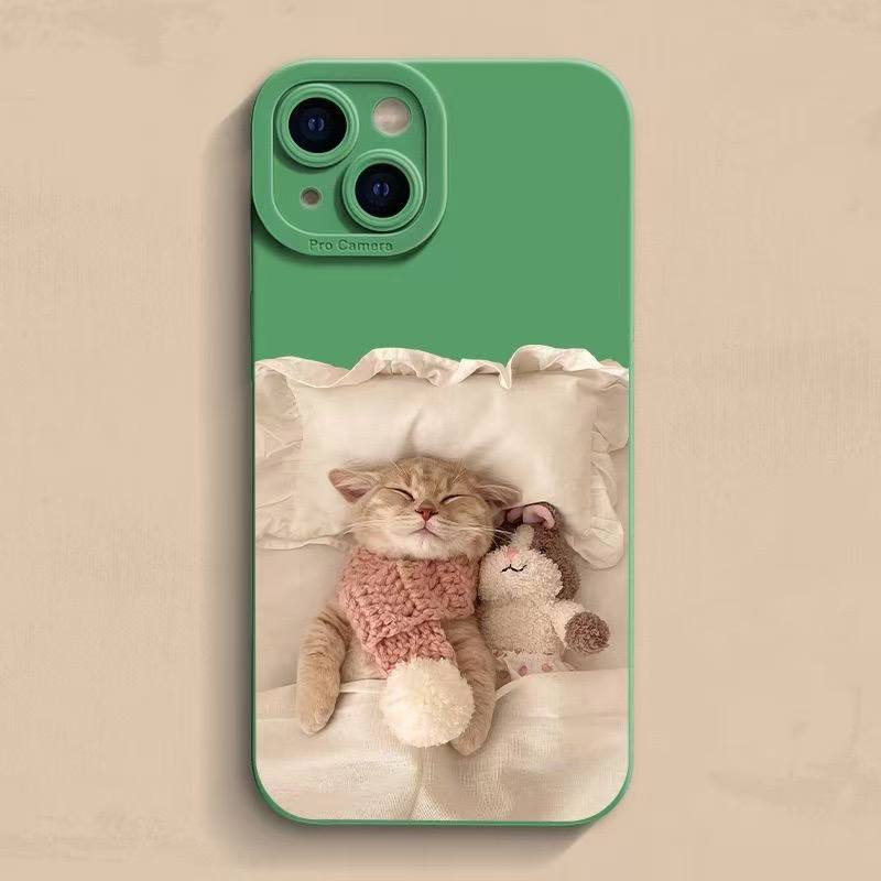 Quilt cat suitable for Apple mobile phone