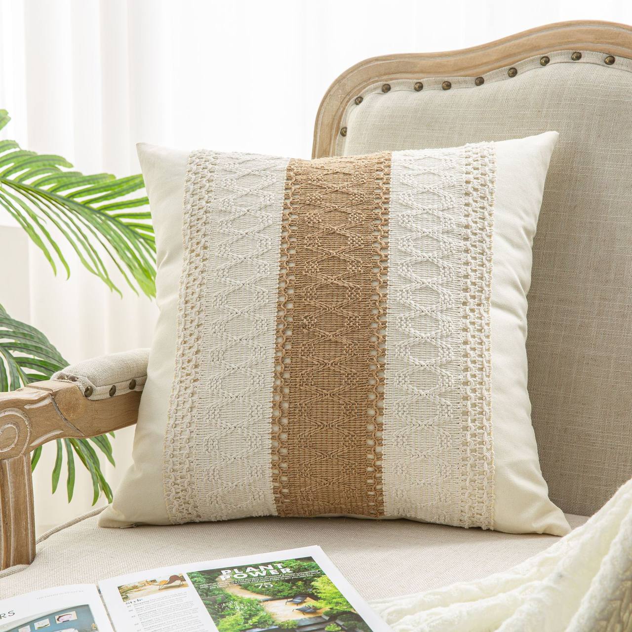 New Cotton and Linen Bohemian Pillow Cross-border Waist Pillow Sofa Office