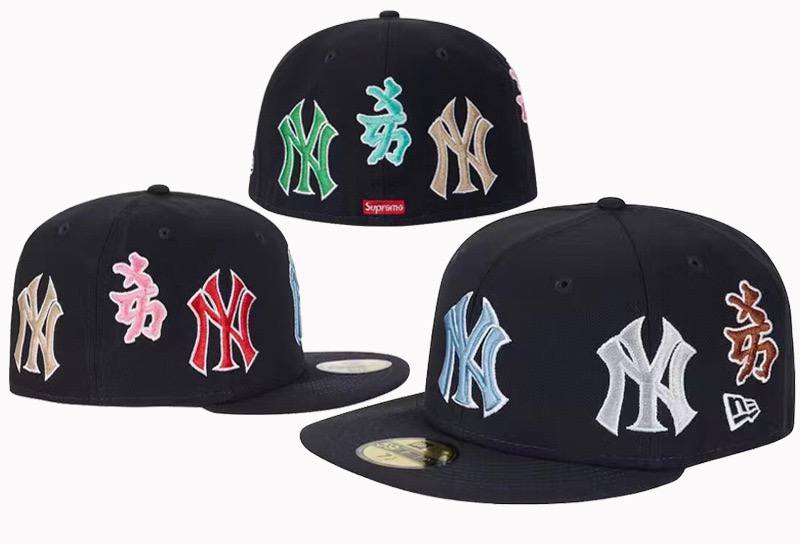 Foreign trade MLB classic baseball flat brim cap (NY) American sports league closed cap fashion size flat brim cap cross-border A