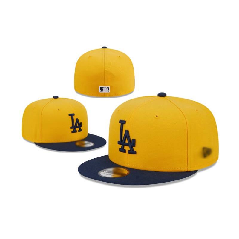 Foreign trade MLB classic baseball flat brim cap (LA) American sports league closed cap fashion size flat brim cap cross-border