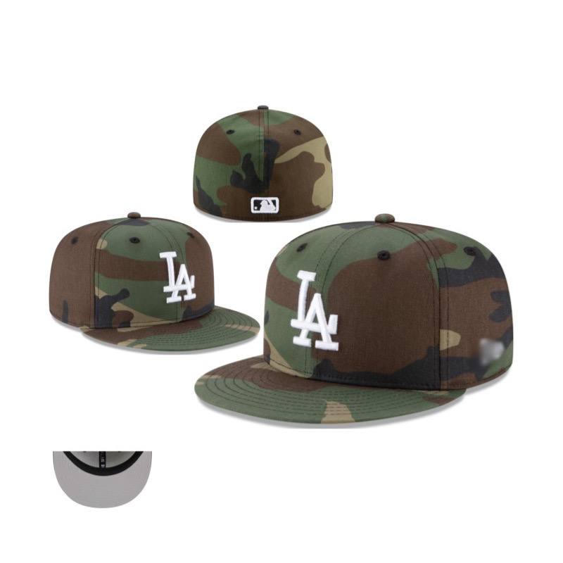 Foreign trade MLB classic baseball flat brim cap (LA) American sports league closed cap fashion size flat brim cap cross-border