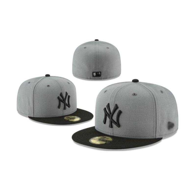 Foreign trade MLB classic baseball flat brim cap (NY) American sports league closed cap fashion size flat brim cap cross-border B
