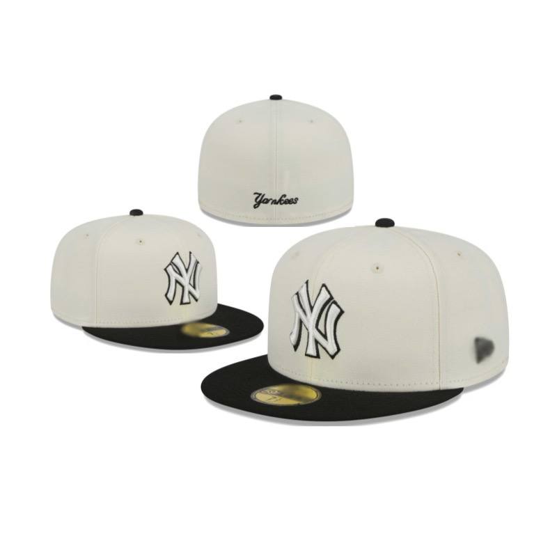 Foreign trade MLB classic baseball flat brim cap (NY) American sports league closed cap fashion size flat brim cap cross-border B