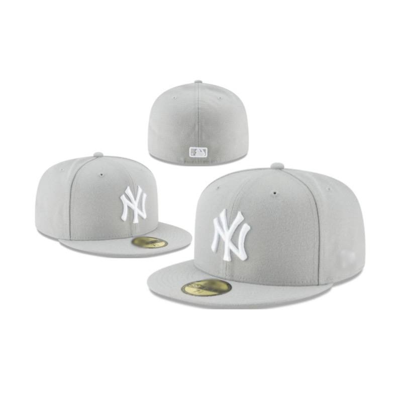 Foreign trade MLB classic baseball flat brim cap (NY) American sports league closed cap fashion size flat brim cap cross-border A