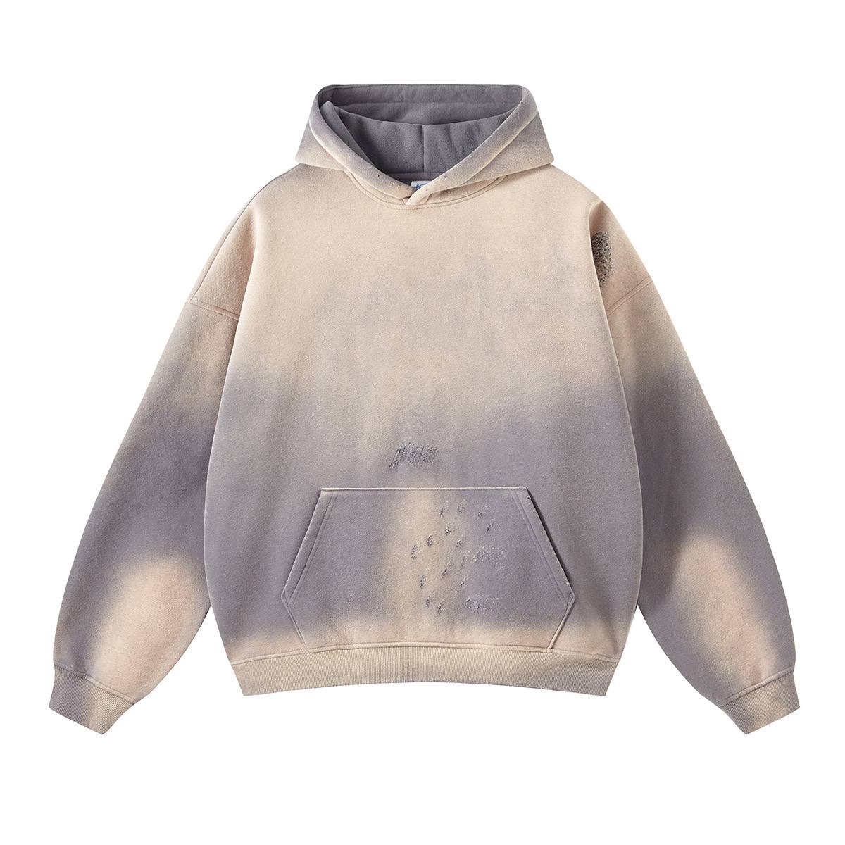 Men's and Women's Clothing | 2025 Autumn and Winter New Arrivals 360g Sprayed Monkey Washed Old Edge Fashion Brand Hooded Sweatshirt Men & Women (limited)