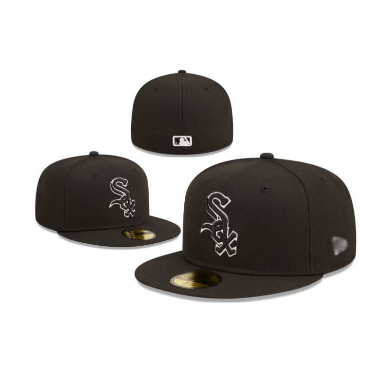 Foreign trade MLB classic baseball flat brim cap (Sex) American sports league closed cap fashion size flat brim cap cross-border