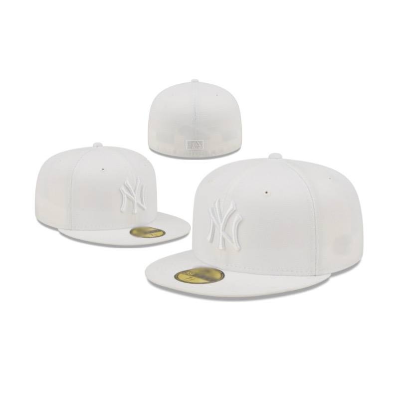 Foreign trade MLB classic baseball flat brim cap (NY) American sports league closed cap fashion size flat brim cap cross-border B
