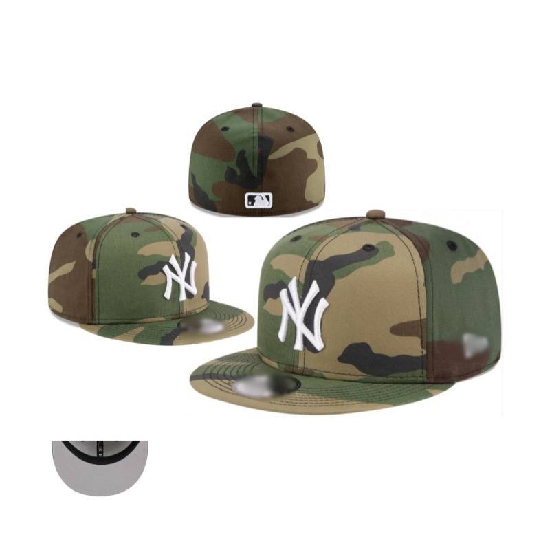 Foreign trade MLB classic baseball flat brim cap (NY) American sports league closed cap fashion size flat brim cap cross-border B