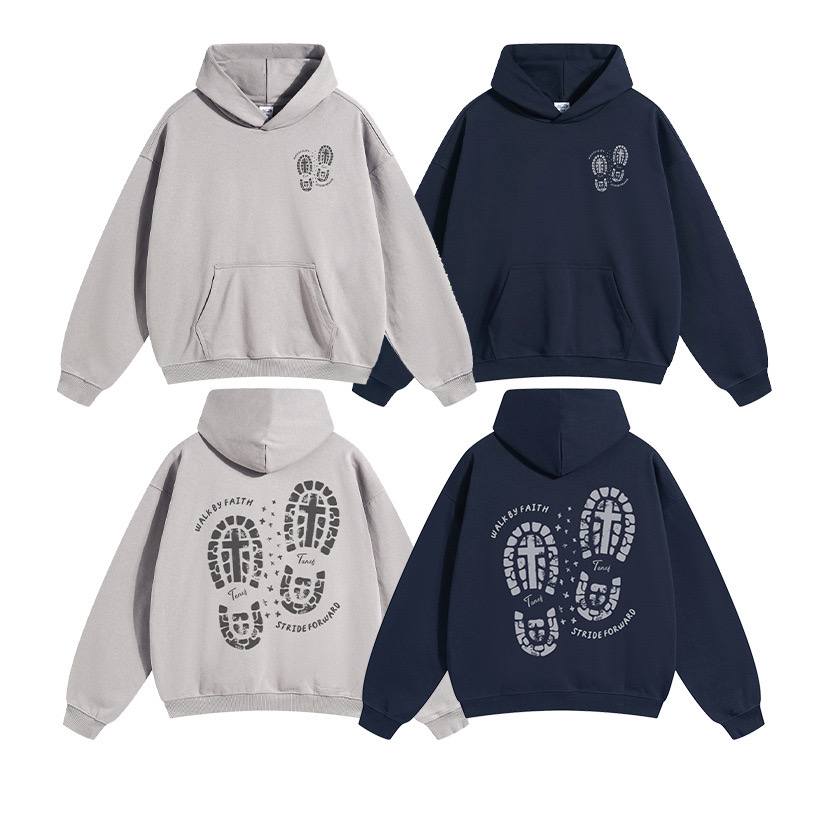 2025 new original trendy brand printed men's and women's hoodies heavy 430g terry loose casual hooded men's sweatshirt trend (limited)